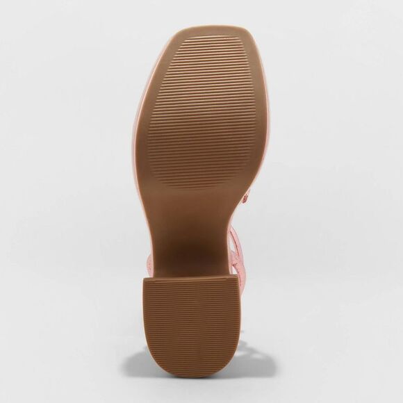 Wild Fable - Women's Astro Strappy Platform Heels with Memory F Pink - Picture 4 of 4